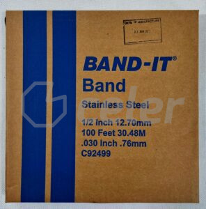 Taśma stalowa nierdzewna Band-It SS 201 C924 12,7mm x 0,76mm x 30,5m